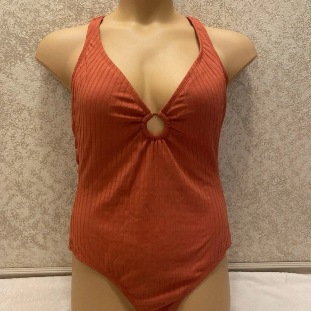 Kona Sol Pumpkin Spice One Piece Swimsuit